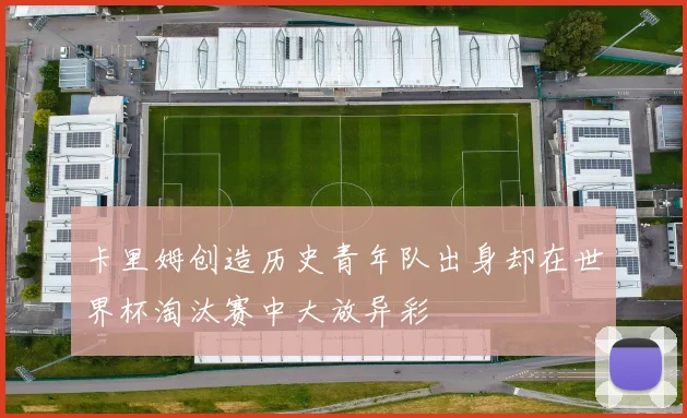 卡里姆创造历史青年队出身却在世界杯淘汰赛中大放异彩